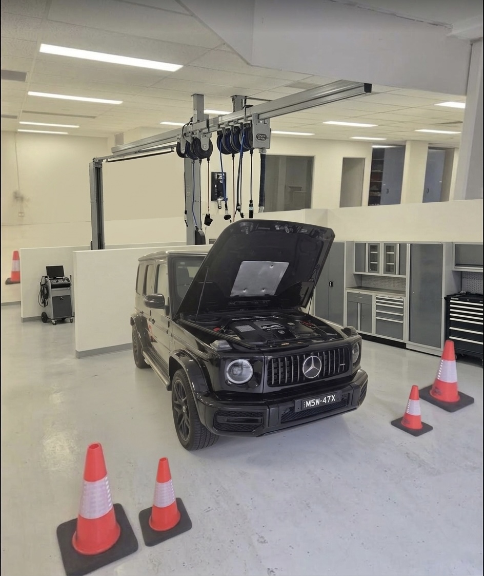 Mobile pre purchase car inspection in Sydney — Full comprehensive inspection · Mercedes